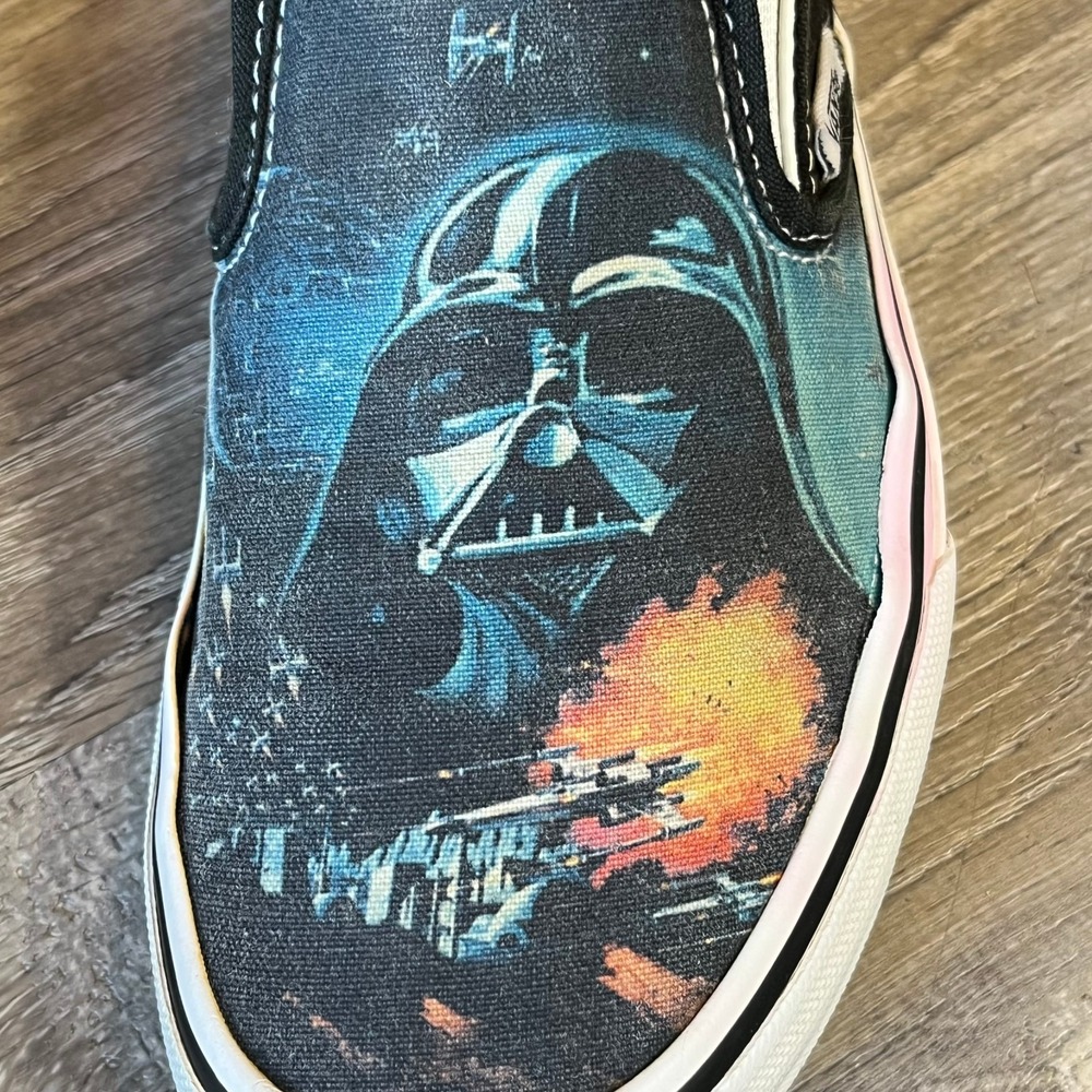 Vans x Star Wars A New Hope Movie Poster Sneakers Leia Vadar Skywalker Womens 6 - Picture 3 of 10